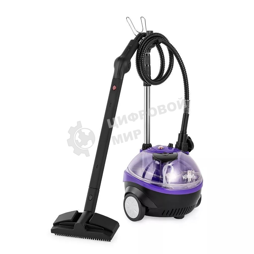 Отпариватель Kitfort КТ-9133 фиолетовый/черный, 1580 Вт, 70 г/мин, 1,8 л