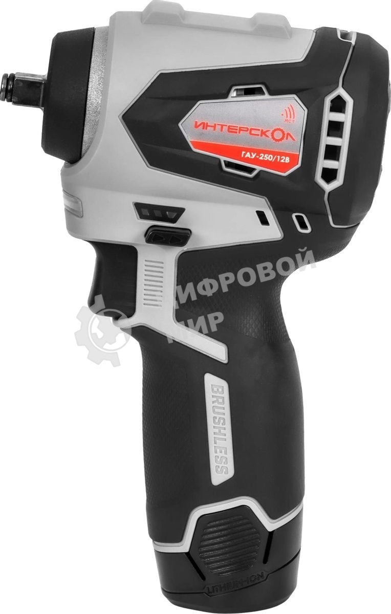 Гайковерт Интерскол ГАУ-250/12ВЭ аккум. патрон:квад.3/8