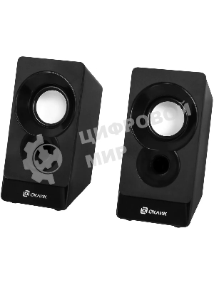 Акустическая система Oklick OK-165 2.0 черный 6Вт