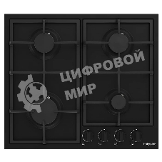 Газовая варочная поверхность Hotpoint HGMT 642 BL, независимая, черный