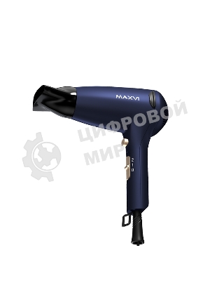 Фен Maxvi HD2001 синий, 2000 Вт