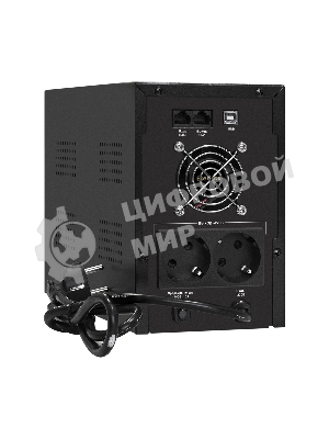 Источник бесперебойного питания ExeGate EX292609RUS SpecialPro UNB-2000.LED.AVR.2SH.RJ.USB 2000VA/1200W, LED, AVR,2*Schuko, RJ45/11, USB, металлический корпус, черный