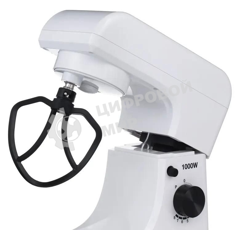 Миксер планетарный Hyundai HYM-S4451 1000 Вт, белый/черный