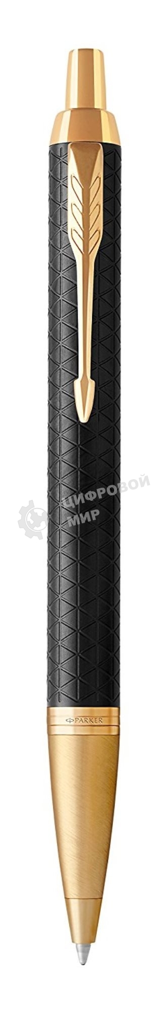 Ручка шариковая Parker IM Premium K323 (CW1931667) Black GT, M, синие чернила, подарочная коробка