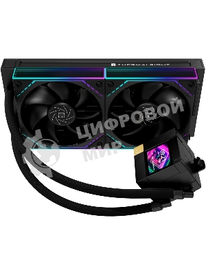 Система жидкостного охлаждения Thermalright Core Matrix 240 Vision (240мм, LED, Black, ARGB/Fans: 2x120мм, 68.9CFM, 28.2dBA, 2000RPM/Pump height 64.4мм, Rad thickness 27мм/S: 1700, 1200, 1851, 115X, AM5, AM4)