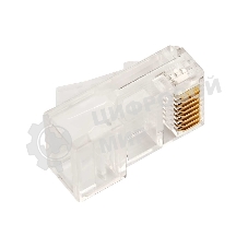Коннектор Lanmaster TWT-PL45-8P8C/JR100, UTP кат.5E RJ45 прозрачный (упак.:100шт)