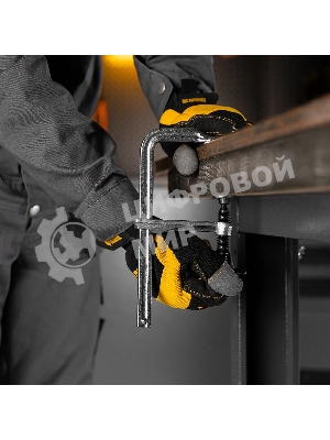 Струбцина Denzel F-образная, 80x150 мм, кованая