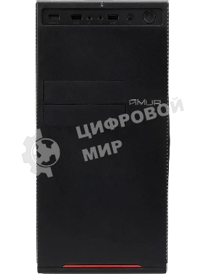 Компьютер Amur Нарвал B7I21 MT i3 12100 (3.3) 16Gb SSD 512Gb UHDG 730 FreeDOS GbitEth 400W мышь клавиатура черный (RUS) (2136975)