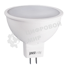 Лампа светодиодная JazzWay PLED-ECO-JCDR 5Вт 3000К теплый белый GU5.3 400лм 220-240В