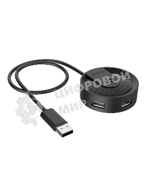 Разветвитель USB 2.0 A4Tech HUB-20 4порт. черный