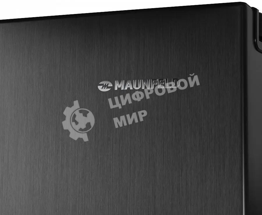 Холодильник Maunfeld MFF177NFSB черный глянц. двухкамерный 263/170л морозилка сбоку, No Frost, Side by Side