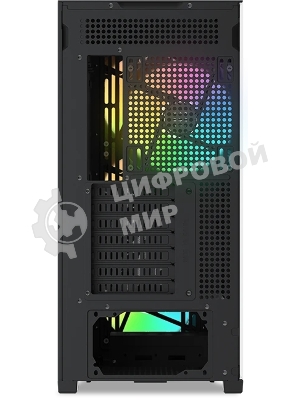 Корпус SAMA Z60, Midi-Tower, чёрный, 4 x 140 мм