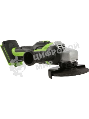 Угловая шлифовальная машина аккумуляторная GreenWorks GD24AGk4, 24V, бесщеточная, c 1хАКБ 4 А·ч и ЗУ в сумке (3200207UB)