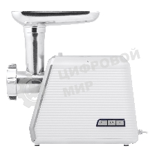 Мясорубка электрическая BBK MG2005 2000 Вт, белый/серый, 2000 Вт, 2.0 кг/мин, реверс, защита от перегрузки, металлический лоток, насадки - 5