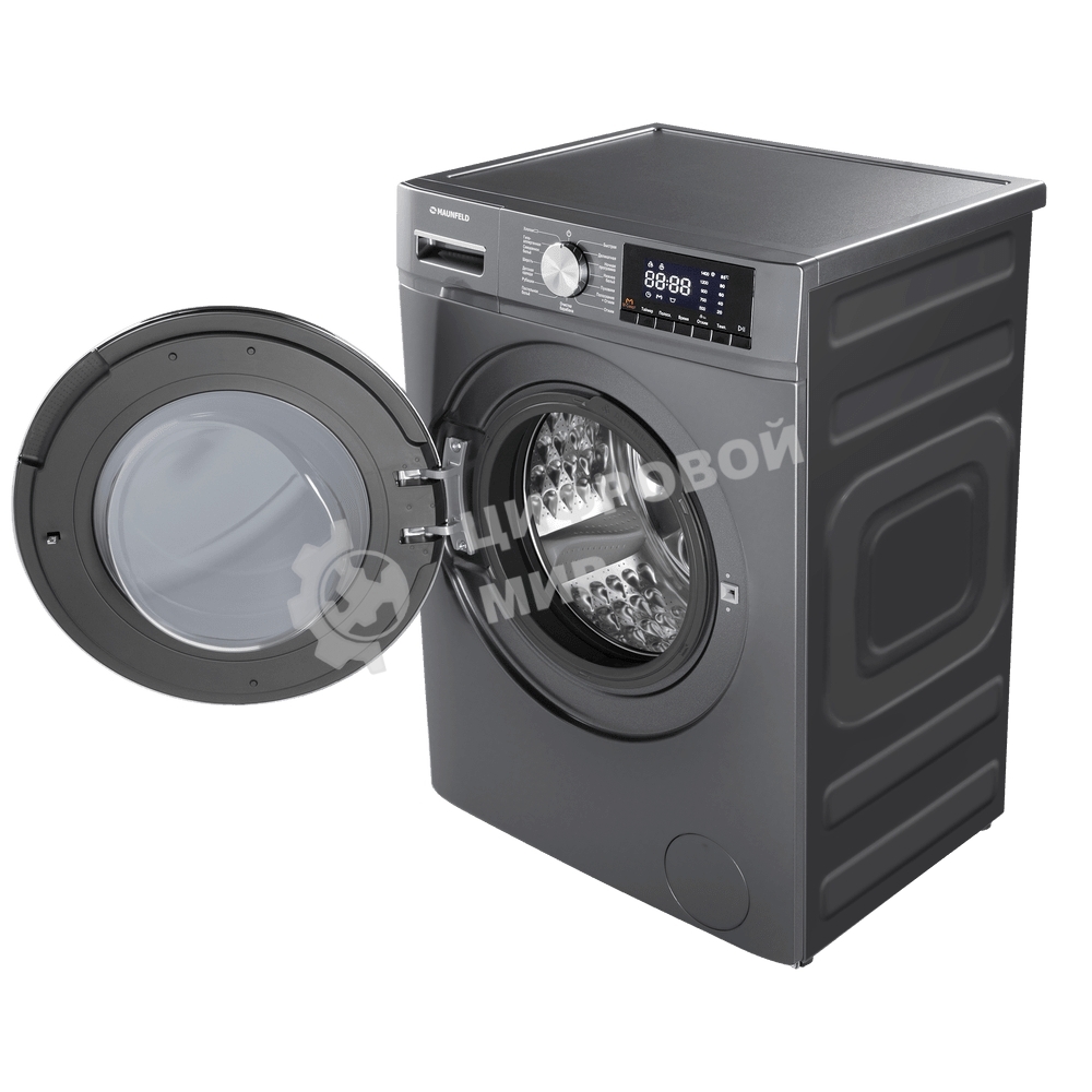 Стиральная машина Maunfeld MFWM127ISB02 графит, загрузка фронтальная 7кг, 1200 об/мин., класс: A+++