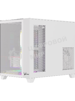 Компьютерный корпус AeroCool/Formula Crystal Z9ML Floe белый без БП mATX 4x120мм 2xUSB 3.0 1xUSB3.1 audio bott PSU