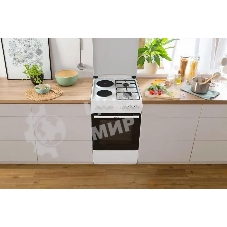 Плита комбинированная Gorenje GK5A12WG белый, конфорок 2 газовых и 2 электрических, духовка 68 л, 50 см x 85 см x 59.4 см