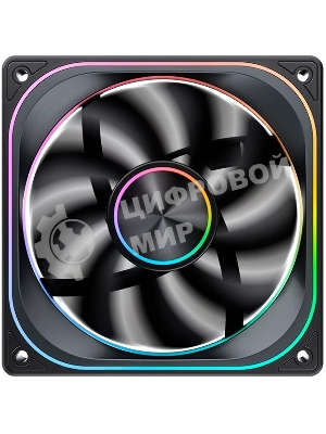 Кулер для корпуса JONSBO ZA-120BR Reverse (120x120x28мм, 4-pin PWM, ARGb, 62.4CFM, 37.3dBA, 2400RPM, черный)