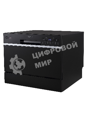 Посудомоечная машина Бирюса DWC-506/7 B, черный, 55см, 6 компл., 49 дБ, класс A+