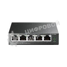 Коммутатор TP-Link TL-SG1005LP, 4×1 Гбит/с PoE+ + 1×1 Гбит/с Uplink, неуправляемый