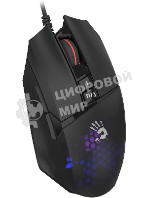 Мышь проводная A4Tech Bloody W65 Max Mini черный, 12000 dpi, USB, кнопки - 9