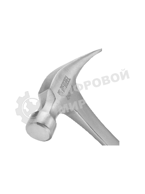 Молоток-гвоздодер Denzel 450 г, цельнометаллический, двухкомпонентная рукоятка