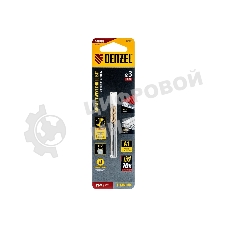 Сверло спиральное по металлу Denzel 3 x 60 мм, Р6М5, Golden Tip, 2 шт.