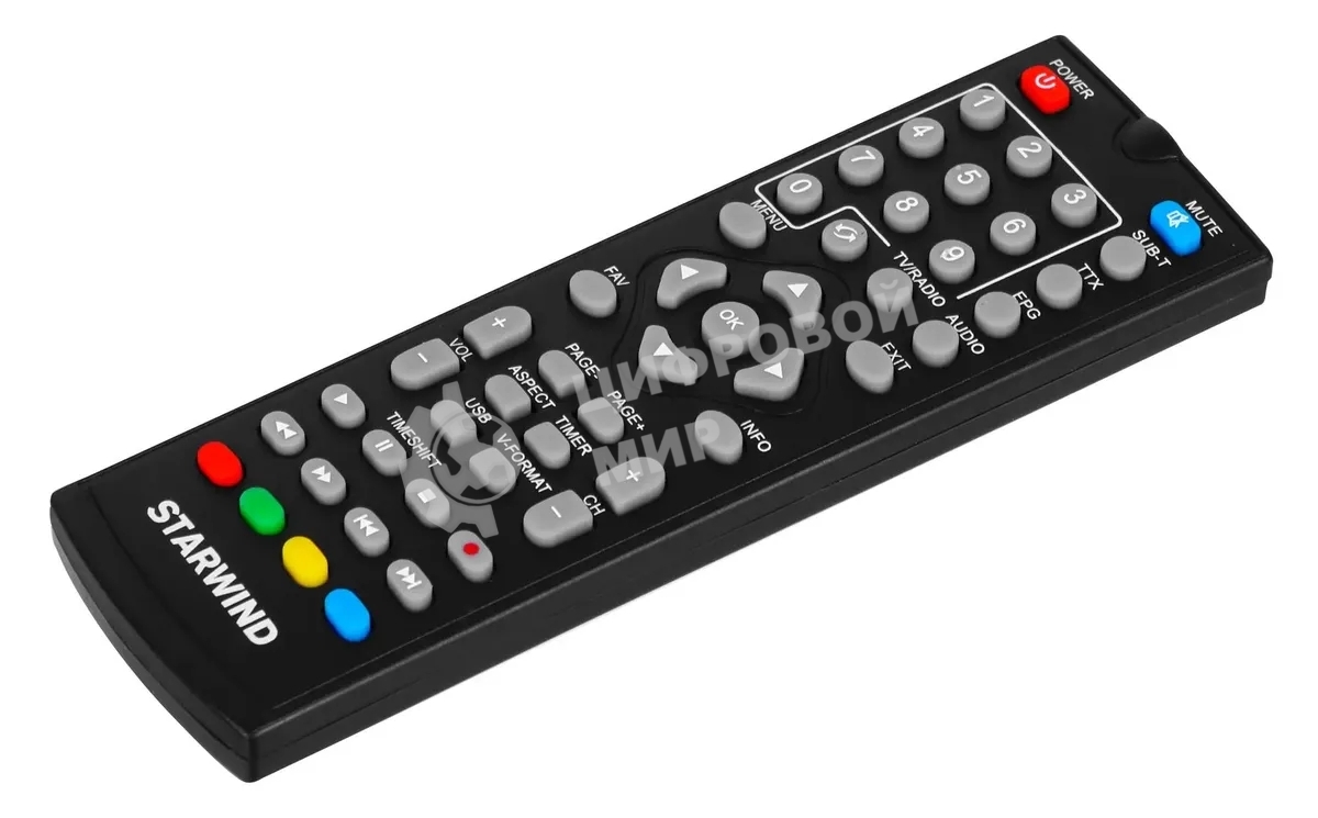 Ресивер DVB-T2 Starwind CT-160 черный