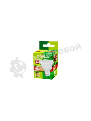 Лампа светодиодная JazzWay PLED-ECO-JCDR 5Вт 3000К теплый белый GU5.3 400лм 220-240В