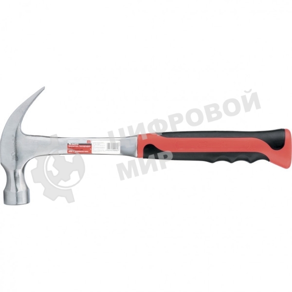 Молоток-гвоздодер Matrix 10460, 450 г, цельнометаллический, двухкомпонентная рукоятка