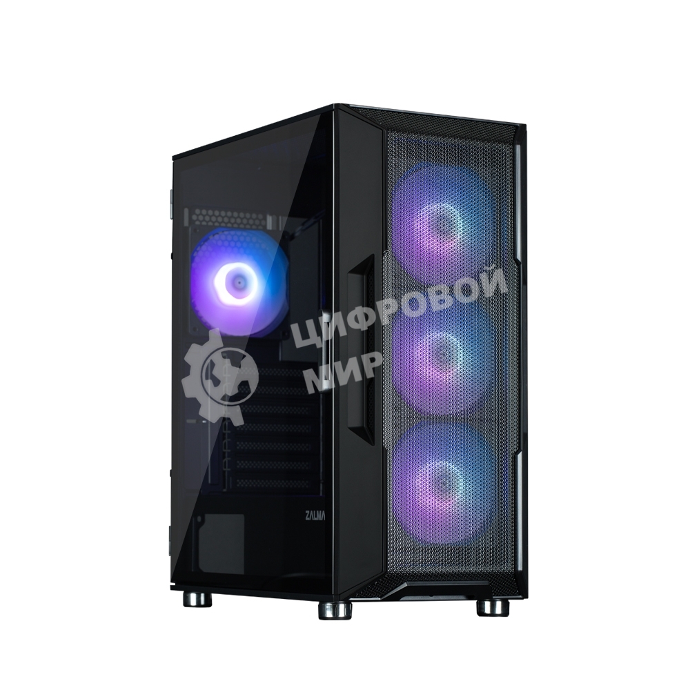 Компьютерный корпус ZALMAN I3 NEO ARGb черный, ATX, черный, FRONT MESH, WINDOW, 2x3.5