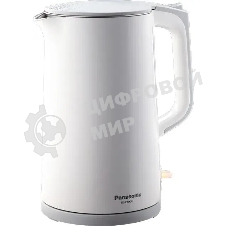 Чайник электрический Panasonic NC-CWK50 1.7 л, 1500 Вт, белый корпус: нерж.сталь/пластик