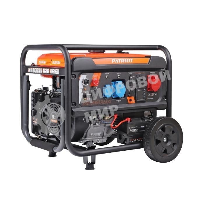 Электрогенератор бензиновый Patriot GRA 8500DAWS, 8.5 кВт, 75 дБ, 103 кг