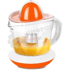 Соковыжималка цитрусовая Kitfort КТ-1148-2 25Вт рез.сок.:700мл. белый/оранжевый