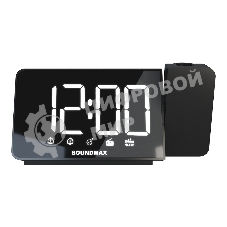 Радиочасы Soundmax SM-1533(черный с белым)