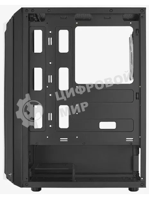 Корпус ATX AeroCool Bionic-G-BK-v2 4710562758672 черный, без БП, 2*USB 3.0, USB 2.0, HD Audio