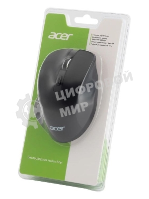 Мышь беспроводная Acer OMR140 черный, 1600 dpi, радиоканал, USB, кнопки - 6