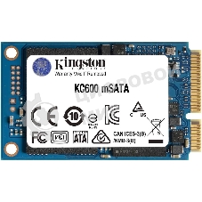 Накопитель SSD Kingston KC600, 1Tb, mSATA, R/W 550/520