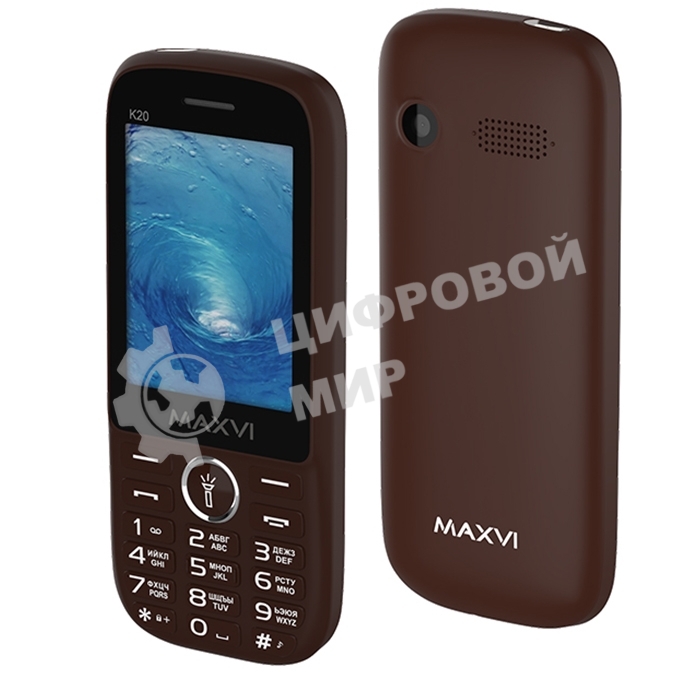 Мобильный телефон Maxvi K20 кофейный