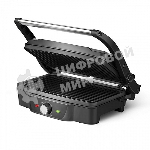 Гриль электрический BQ GR3006, черный/стальной