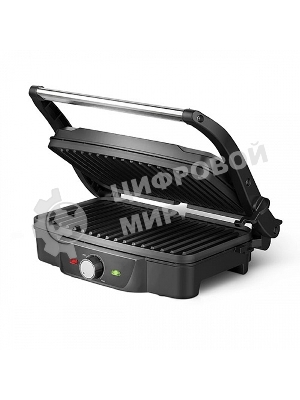 Гриль электрический BQ GR3006, черный/стальной