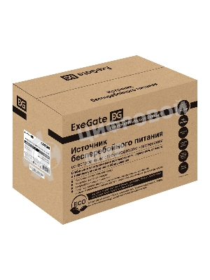 Источник бесперебойного питания ExeGate EX292609RUS SpecialPro UNB-2000.LED.AVR.2SH.RJ.USB 2000VA/1200W, LED, AVR,2*Schuko, RJ45/11, USB, металлический корпус, черный