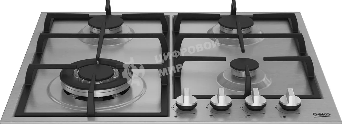 Встраиваемая газовая варочная поверхность Beko HIYG 64225 SXO нержавеющая сталь