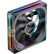 Кулер для корпуса JONSBO ZA-120BR Reverse (120x120x28мм, 4-pin PWM, ARGb, 62.4CFM, 37.3dBA, 2400RPM, черный)