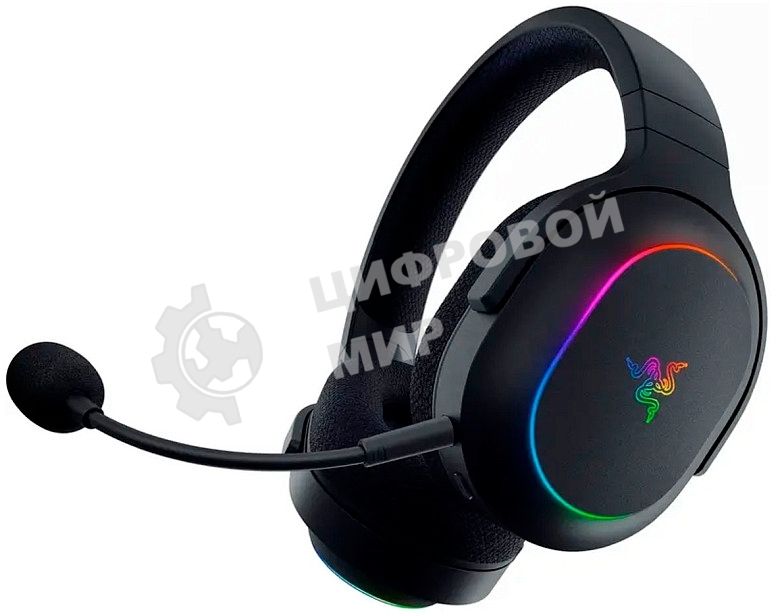 Гарнитура Razer Barracuda X Chroma чёрный, беспроводная, радиоканал, до 70 ч, съёмный микрофон, подсветка