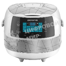 Мультиварка Polaris PMC 5017 Wi FI IQ Home серебристый/белый, 3 л, 860 Вт, сенсорное, 24 программы