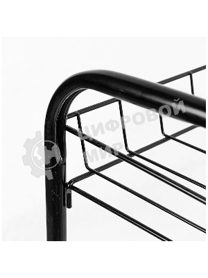 Этажерка для обуви NIKA ЭТ3/Ч черный,2 яруса,435*660*300