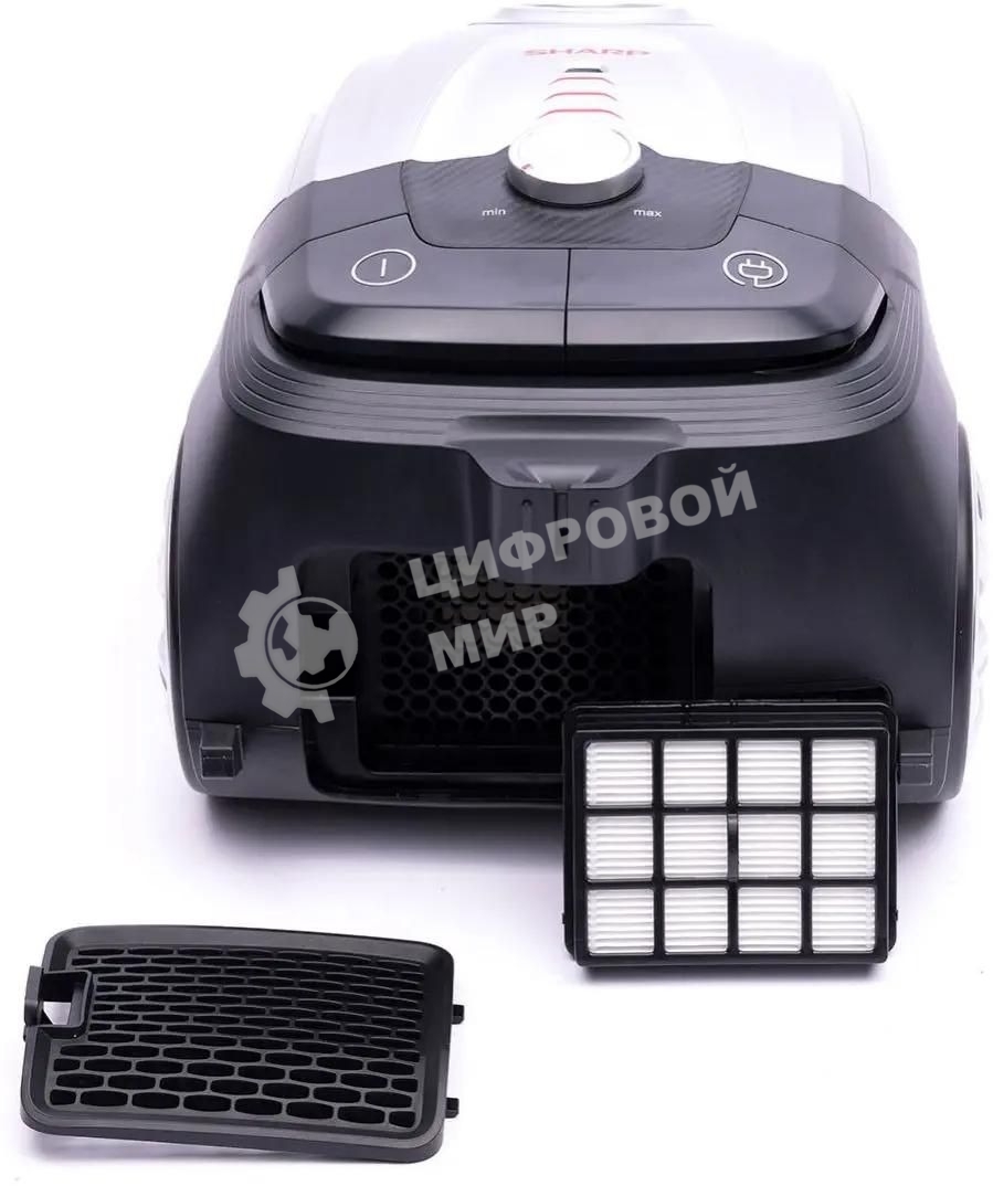 Пылесос Sharp ECJB19RS серебристый, 350/1900 Вт, уборка сухая, пылесборник мешок 2.3 л