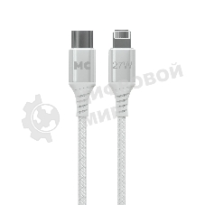 Кабель MORE CHOICE (4620202554192) K69ia 2м USB 3.0A PD 27W для Lightning ng 8-pin Type-C - 2м, белый