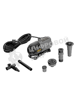 Насос фонтанный Denzel FNP31-24 31 Вт, подъем 2,4 м, 1500 л/ч, колокольчик/2 каскада/гейзер